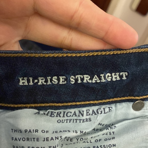 American Eagle Outfitters High Rise Straight Jeans- Super Stretch X4 Women’s 10 - Picture 3 of 8